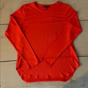Eileen Fisher Red Viscose Long Sleeve Top
